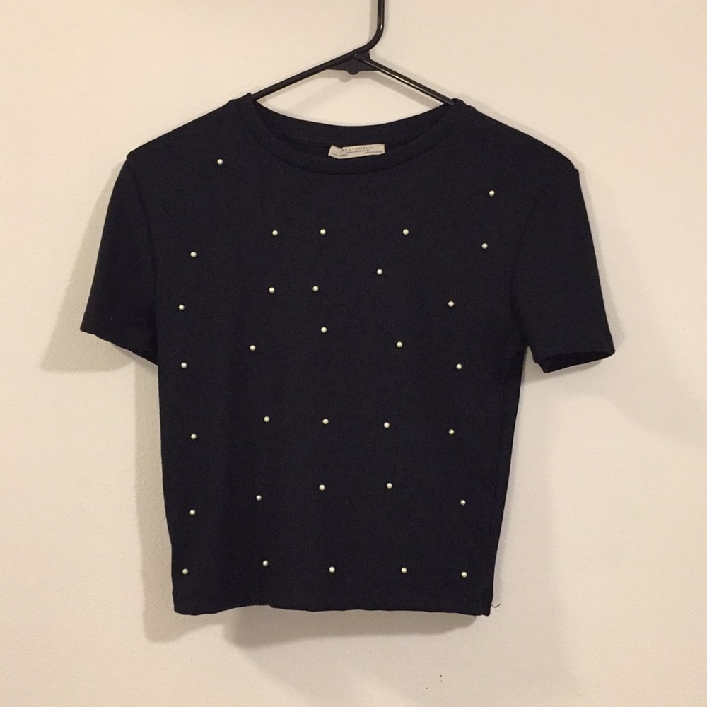 Zara beaded detailed top